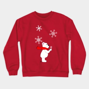 Snowflake and Polar Bear Crewneck Sweatshirt
